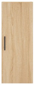 vidaXL Μπουφές Sonoma δρυς 34,5 x 34 x 180 εκ. από Επεξεργασμένο Ξύλο