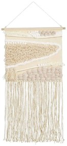 Διακοσμητικό Τοίχου Μακραμέ 02.1134849 35x75cm Beige Fabric