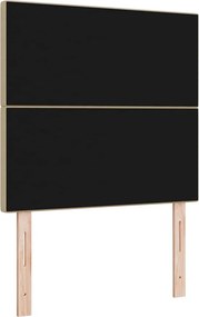 vidaXL LED κεφαλάρι Γκρι Πράσινο 100 cm Υφασμάτινο Κορντουρά