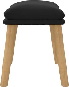 vidaXL Υποπόδιο Μαύρο 45x29,5x35 εκ. Βελούδινο