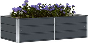 vidaXL Γλάστρα Ανθρακί 160 x 80 x 45 cm Ατσάλι