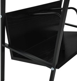 vidaXL Βιβλιοθήκη 2 Επιπέδων Μαύρη 52x28x59 εκ. Επεξεργασμένο Ξύλο