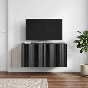 vidaXL Τοποθετούμενος στον τοίχο τηλεοπτικός ερμάριος Μαύρο