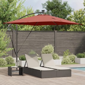 vidaXL Ομπρέλα Cantilever Banana Τερακότα 249 x 249 x 250 εκ.