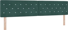 vidaXL LED κεφαλάρι με κεφαλάρι Σκούρο Πράσινο 200 cm Πολυεστέρας