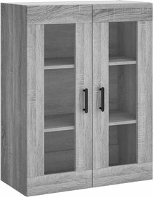 vidaXL Ντουλάπι Γκρι Sonoma 69,5 x 34 x 180 εκ. Επεξεργασμένο Ξύλο