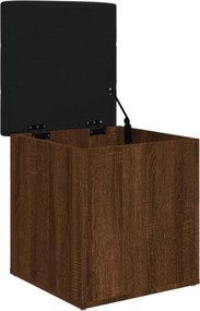 vidaXL Παγκάκι Αποθήκευσης Καφέ Δρυς 42x42x45 εκ. από Επεξ. Ξύλο
