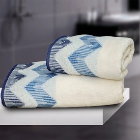 Πετσέτα Manon Navy Sb Home Χεριών 30x50cm 100% Cotton