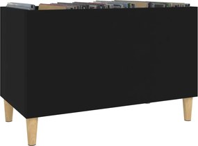 vidaXL Δισκοθήκη Μαύρη 74,5 x 38 x 48 εκ. από Επεξεργασμένο Ξύλο
