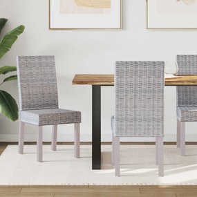 Καρέκλα τραπεζαρίας 2 pcs Λευκό πλύσιμο 45 x 54 x 93 εκ