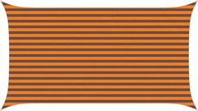 vidaXL Πανί σκιάς Πορτοκαλί και Καφέ 4,5 x 2,5 μ