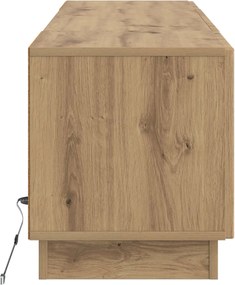 vidaXL Ντουλάπα LED Τηλεόρασης Artisan Δρυς Επεξεργασμένο Ξύλο