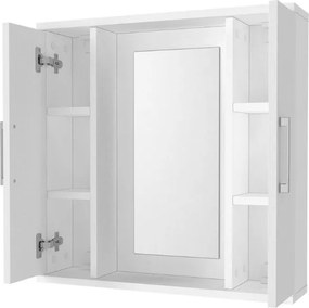 Καθρέπτης μπάνιου Surra Μegapap χρώμα λευκό 65x15,3x65εκ.