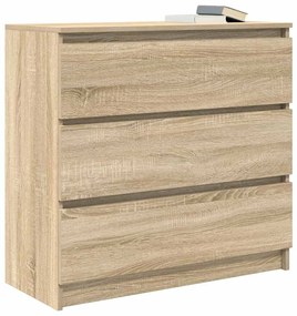 vidaXL Ντουλάπι Sonoma δρυς 80x35x76 εκ. Επεξεργασμένο Ξύλο