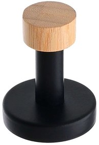 Άγκιστρο Μπάνιου Bamboo Essentials 02-14742 6,6x5,3cm Natural-Black Estia Metal,Bamboo