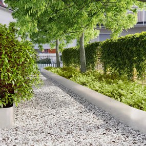 vidaXL Περίγραμμα γκαζόν 20 τμχ. 25 x 103 cm Ανοξείδωτο Ατσάλι Ασημί