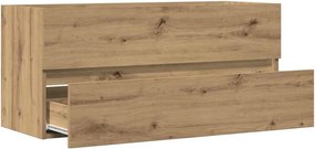 vidaXL Ντουλάπι Νιπτήρα Αρτισιανή Δρυς 100x38,5x45 εκ. Επεξ. Ξύλο