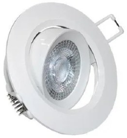 Σποτ Χωνευτό LED Ψευδορoφής Κινητό Στρογγυλό 7W Lumen-21-07101-Λευκό 21-07101
