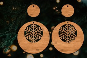 Σετ των 3 Intra απο ξύλο plywood 3mm-4mm πάχος – Πρότυπο Σκουλαρίκια Snowflakes Δίασταση  5x5 cm INTRAFABR-106591859