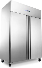 Fridge - 800L - 6 Adjustable Shelves - Stainless Steel - on Wheels