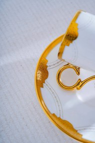 Stewehome Σετ 6 τεμαχίων πορσελάνινα φλιτζάνια καφέ με ράφι Πολύχρωμο