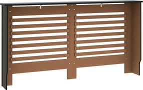 vidaXL Κάλυμμα Καλοριφέρ Μαύρο 152 x 19 x 81,5 εκ. από MDF