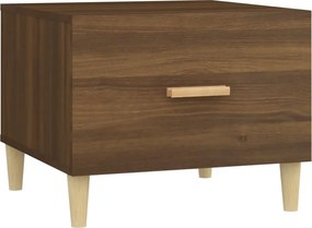 vidaXL Τραπεζάκια Σαλονιού 2 τεμ Brown Oak 50x50x40 εκ Επεξ. Ξύλο