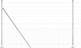 vidaXL Στύλος Περιφράξεων Γαλβανισμένο 25 x 1,6 μ Ατσάλι