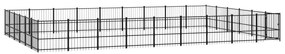 Κλουβί Σκύλου Εξωτερικού Χώρου 50,81 μ² από Ατσάλι - Μαύρο