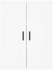 vidaXL Ντουλάπι Λευκό 69,5x34x180 εκ. από Επεξεργασμένο Ξύλο