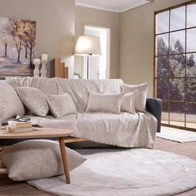 Ριχτάρι Hampton 01 Ecru Teoran Τριθέσιο 180x300cm Βαμβάκι-Ακρυλικό