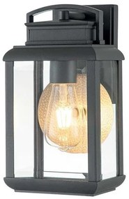Φανάρι  Απλίκα Φωτιστικό Τοίχου 1xE27  30cm  IP44 Byron Elstead Lighting QZ-BYRON-S-GR Ανθρακί