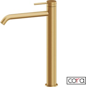 Cora Cosmo 6113 Gold Brushed PVD - Μπαταρία επιτραπέζιου νιπτήρα