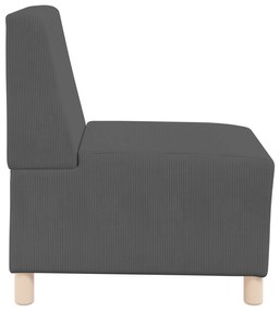 vidaXL Καθίσμα Σαλονιού Σκούρο γκρι 55 x 74 x 82 εκ. Βελούδο