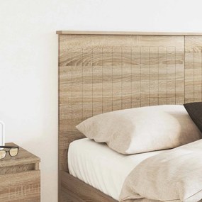vidaXL Κεφαλάρι με κεφαλάρι Δρύς Sonoma 140 cm Επεξεργασμένο ξύλο