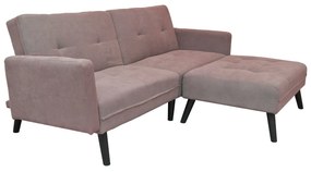 Καναπές/Κρεβάτι Γωνιακός ArteLibre ANTONELLA Μπεζ/Καφέ 200x156x83cm