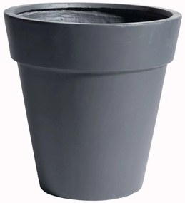 Κασπώ Πήλινο Με Γείσο E-7740-8 63x63x63cm Grey Supergreens Clay