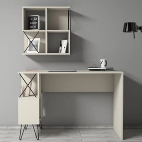 Study Desk &amp; Bookshelf Extra 2 - Cream Cream
Black