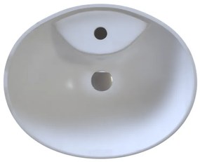Sanitec Ionion 207 Νιπτήρας Συνθετικός Επικαθήμενος 46x36x15,5cm White