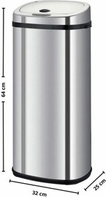 Σκουπίδια μπορεί να Kitchen Move Γκρι Μέταλλο