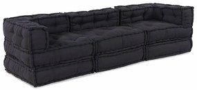 vidaXL Μαξιλάρι 3 pcs Ανθρακί 70 x 70 x 54 εκ Πολυεστέρας