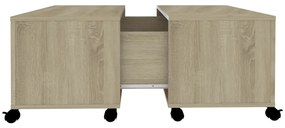 vidaXL Τραπεζάκι Σαλονιού Sonoma Δρυς 75 x 75 x 38 εκ. από Μοριοσανίδα