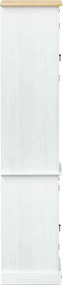 vidaXL Ντουλάπι Μπάνιου Λευκό 50 x 40 x 185 εκ. Στερεά ξυλεία πεύκου