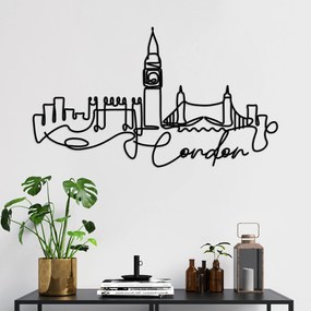 Decorative Metal Wall Accessory London Black