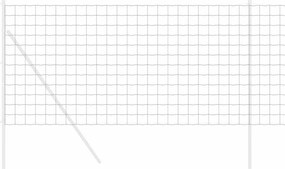 vidaXL Φράχτης Εξαγώνου Ασημί 1,4 x 50 m Γαλβανισμένος χάλυβας