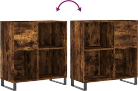 vidaXL Δισκοθήκη Καπνιστή Δρυς 84,5 x 38 x 89 εκ. από Επεξεργ. Ξύλο