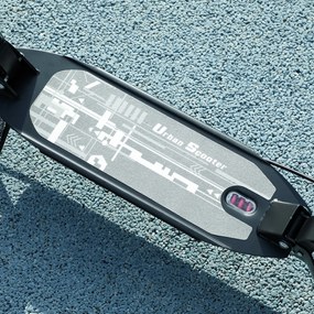 AIYAPLAY Πατίνι παιδικό με ρυθμιζόμενες λαβές αναδιπλούμενο παιδικό πατίνι για παιδιά 6-12 ετών 94 x 36 x 88-103cm Μαύρο