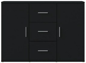 vidaXL Ντουλάπι Μαύρο 91 x 29,5 x 65 εκ. από Επεξεργασμένο Ξύλο