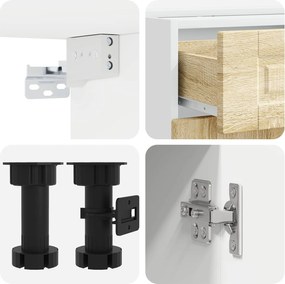 vidaXL Μονάδα κουζίνας PORTO 8 pcs Sonoma Δρυς Επεξεργασμένο Ξύλο