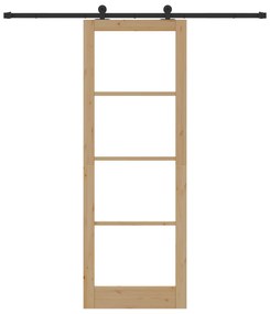 vidaXL Συρόμενη Πόρτα με Σετ Υλικών 'ORKDAL'83x232 cm